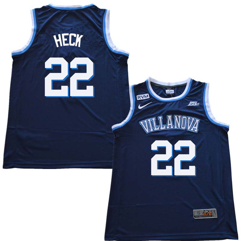 2018 Men #22 Peyton Heck Willanova Wildcats College Basketball Jerseys Sale-Navy - Click Image to Close